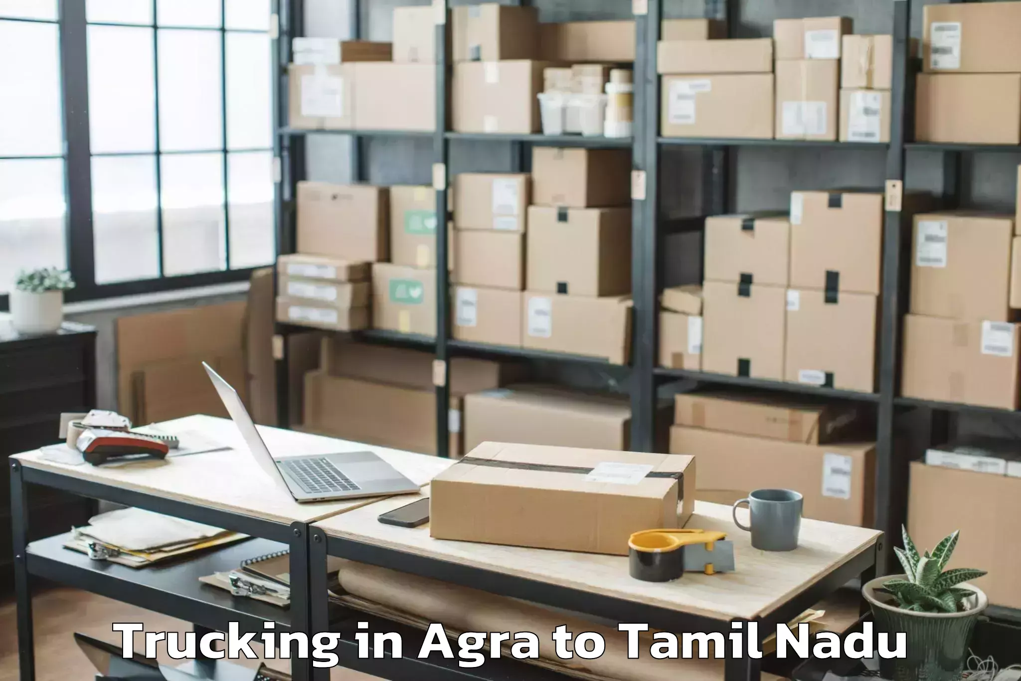 Top Agra to Thirukattupalli Trucking Available